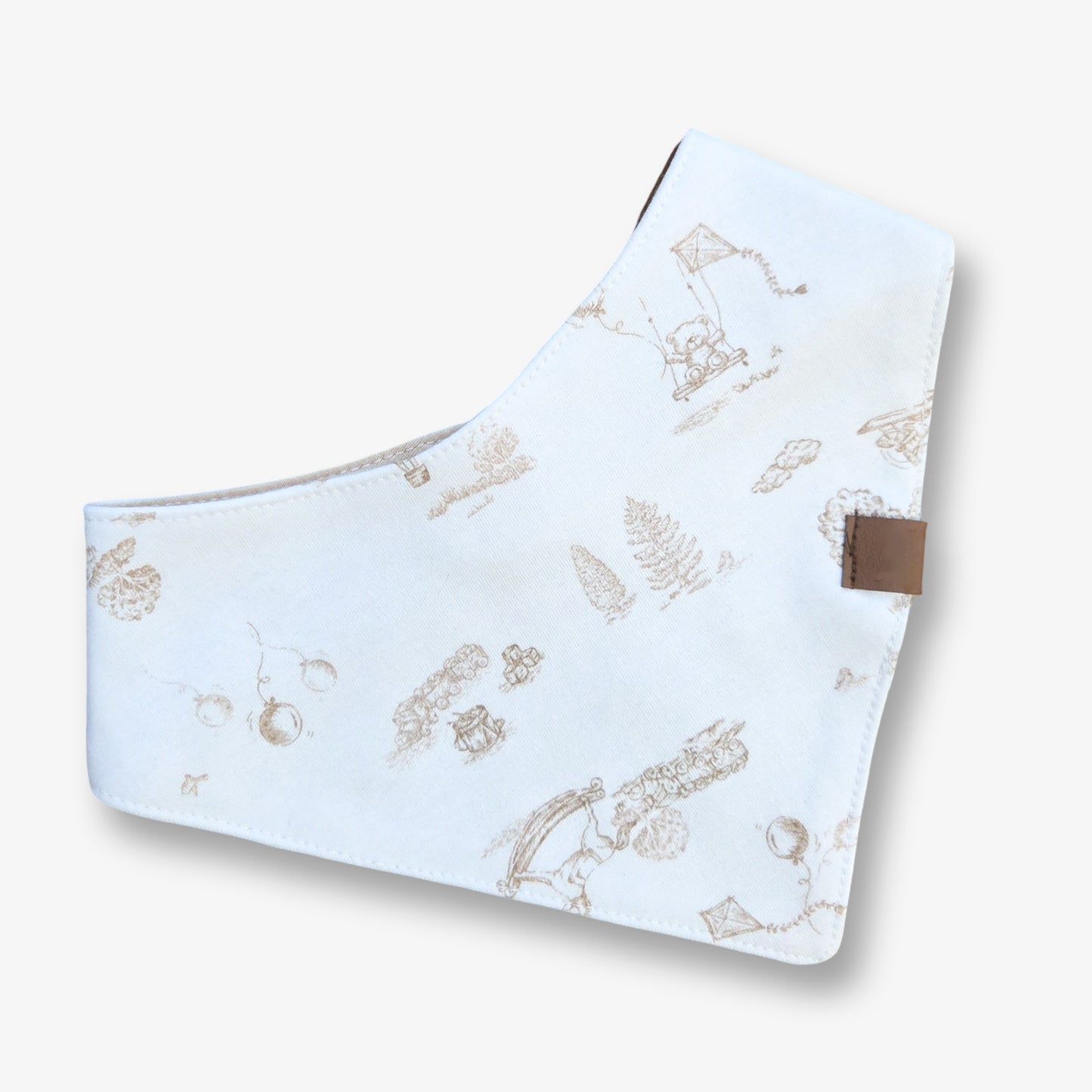 Babero estampado triple capa reversible