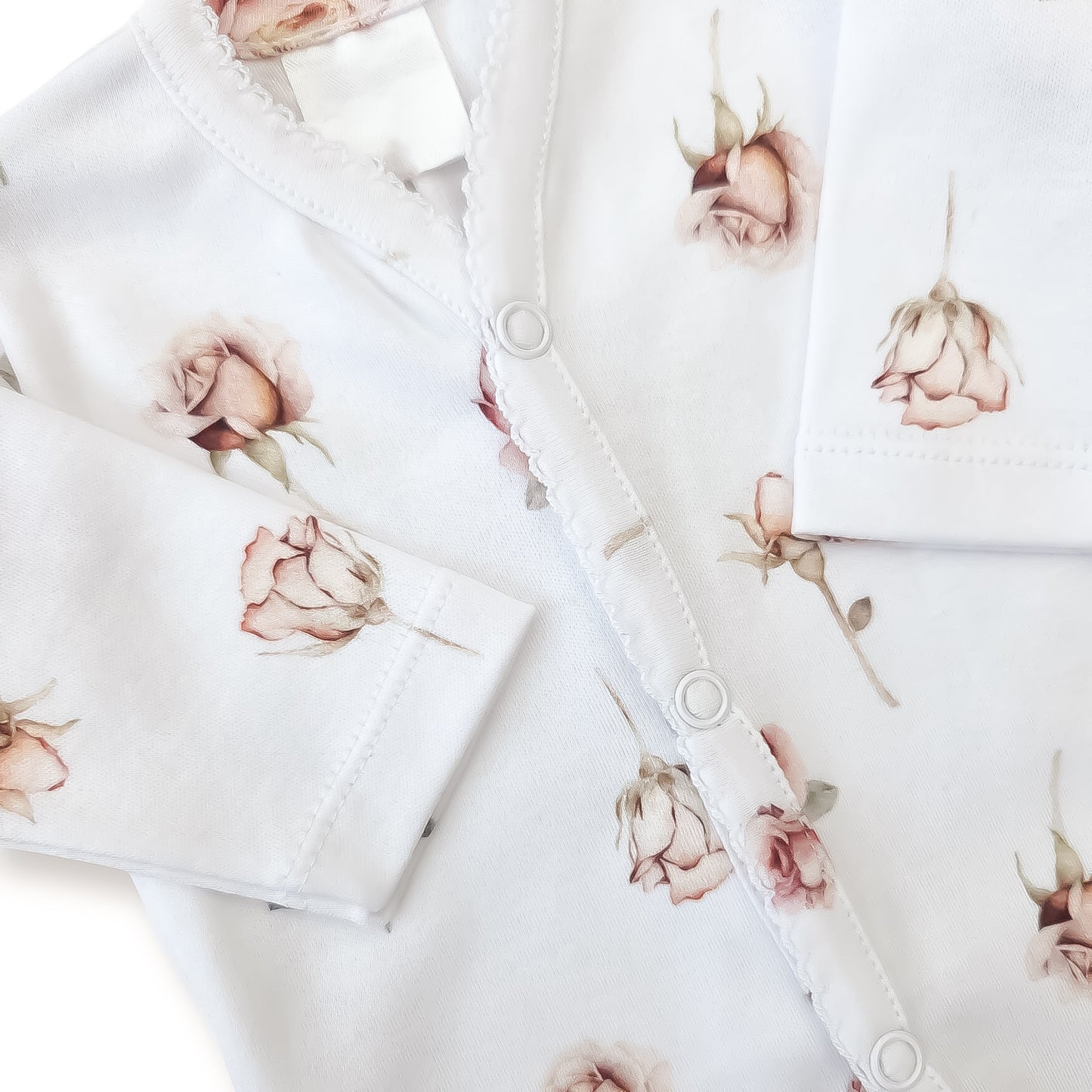 Prematuro Conjunto Enterito y Gorro hipoalergénico en algodón pima