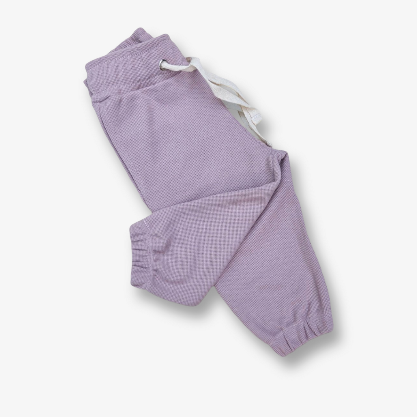 Pantalón algodón micropanal tono malva